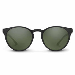 Suncloud Metric Polarized Gray Green Sunglasses - Matte Black Frame