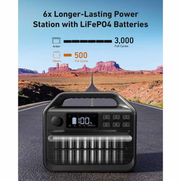 Anker Solar Generator 555 - PowerHouse 1024Wh with Solar Panels 100W