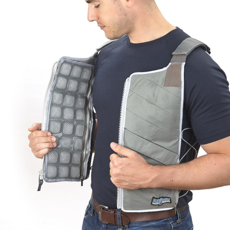FlexiFreeze Professional Series Ice Vest Cooling Kit - Charcoal