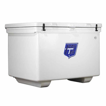 Icey-Tek 760 Quart Commercial, Rotomold Cooler/Box/Ice Chest with Runners - White