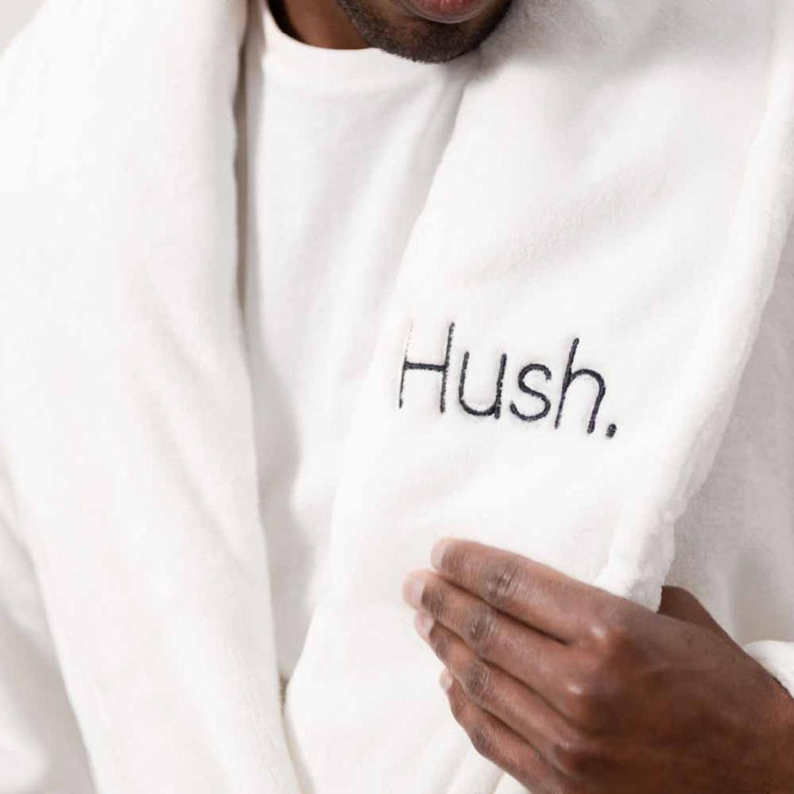 Hush Weighted Robe - White