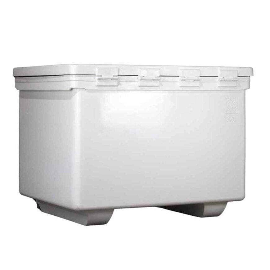 Icey-Tek 760 Quart Commercial, Rotomold Cooler/Box/Ice Chest with Runners - White