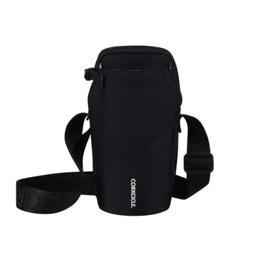 Corkcicle Crossbody Water Bottle Sling Bag - Black Neoprene