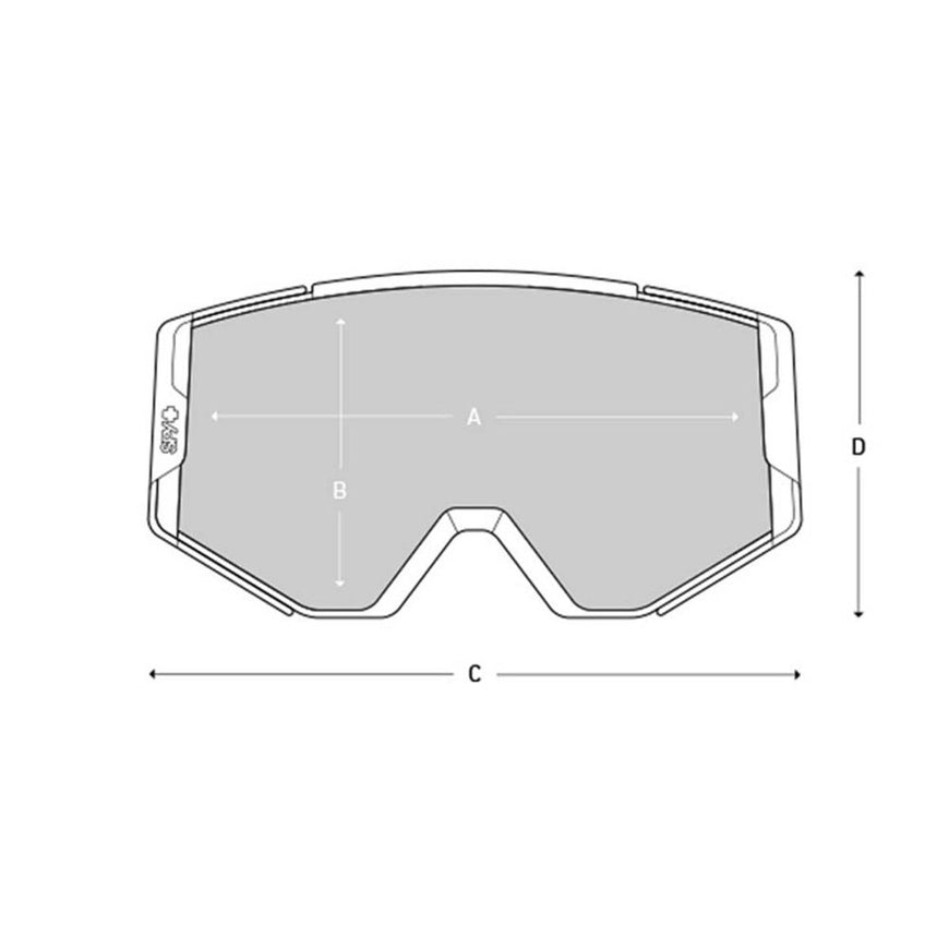Spy Optic Ace Goggle Matte White - Happy Bronze with Red Spectra Mirror