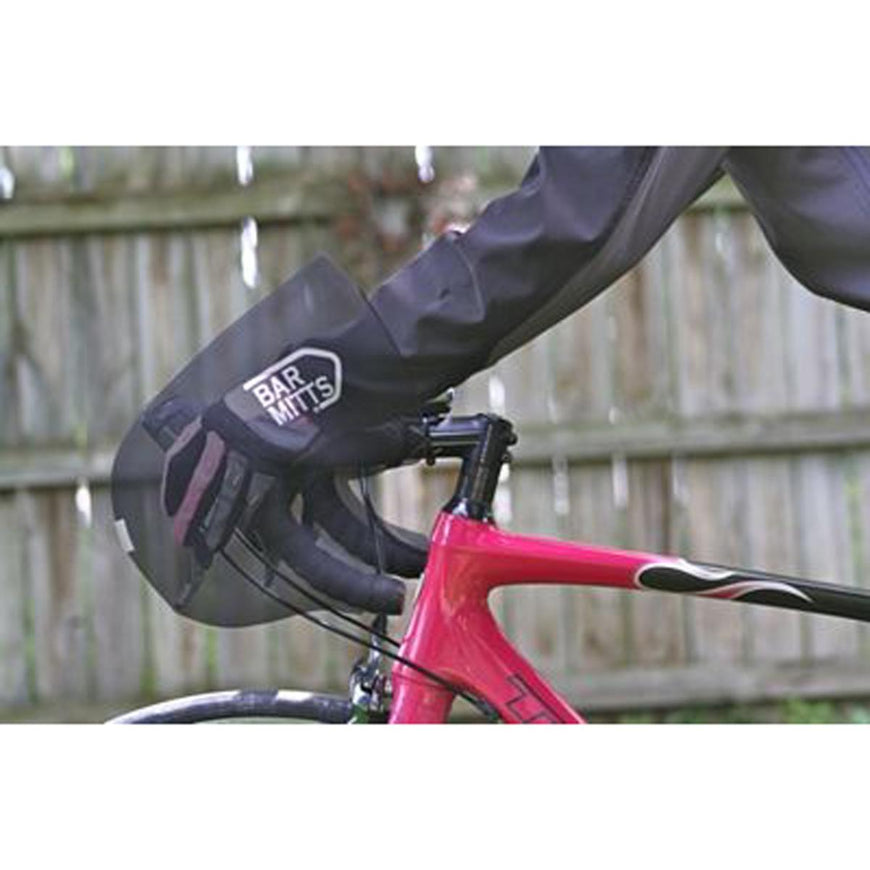 Bar Mitts Externally Routed Cables Road Pogie Handlebar Mittens Extreme - Large Black