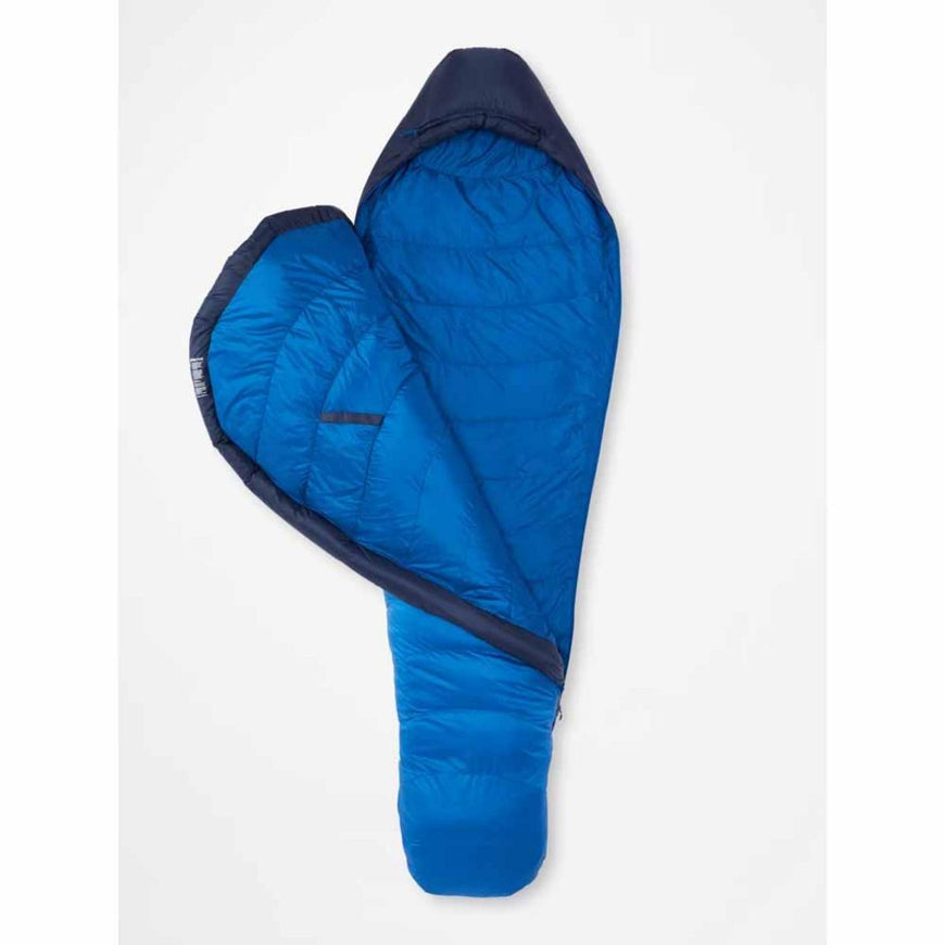 Marmot Men's Helium 15 Left Zipper Long Sleeping Bag - Arctic Navy/Dark Azure