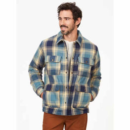 Marmot Men's Ridgefield Heavyweight Sherpa-Lined Flannel Shirt Jacket