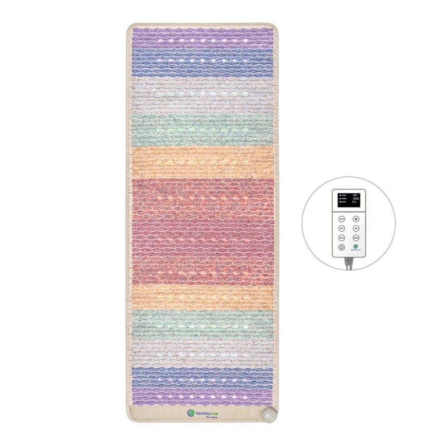 HealthyLine Rainbow Chakra Mat Large 7428 Firm - Photon PEMF Inframat Pro Third Edition