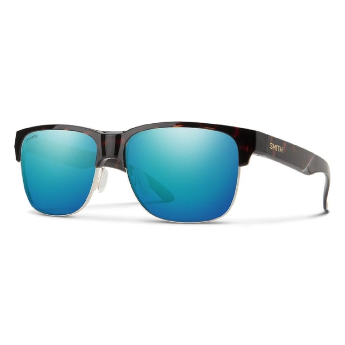 Smith Optics Lowdown Split Sunglasses ChromaPop Polarized Opal Mirror - Tortoise Frame