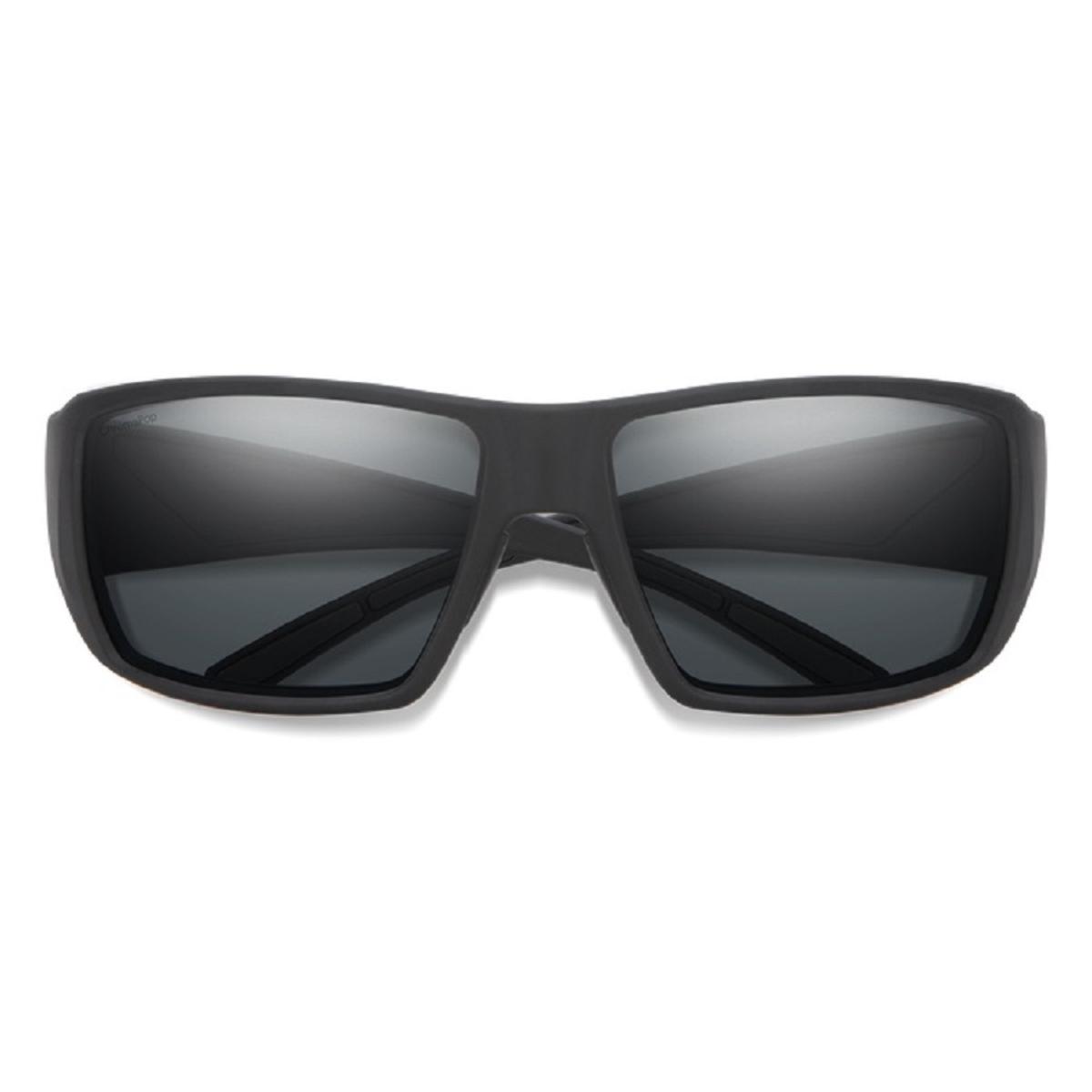 Smith Optics Guide's Choice Sunglasses ChromaPop Glass Polarized Gray - Matte Black Frame