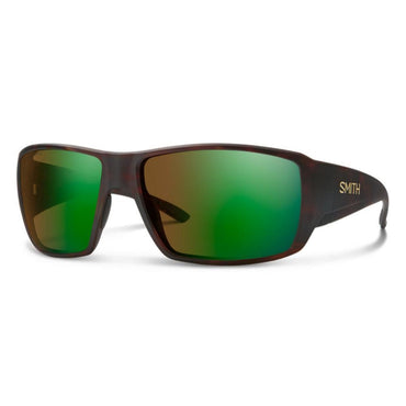 Smith Optics Guide's Choice Sunglasses ChromaPop Glass Polarchromic Brown Green Mirror - Matte Tortoise Frame