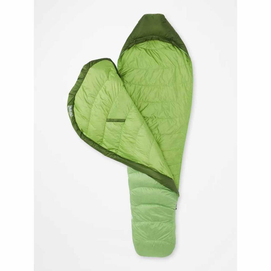 Marmot Men's Hydrogen 30 Left Zipper Long Sleeping Bag - Foliage/Kiwi