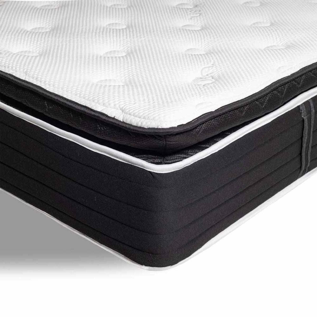Hush Iced Hybrid 2-in-1 Cooling Mattress with Memory Foam and Springs - Queen/White
