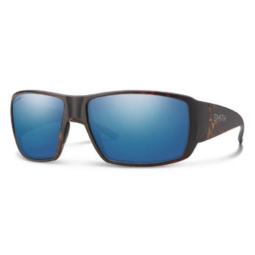 Smith Optics Guide's Choice Sunglasses ChromaPop Glass Polarized Blue Mirror - Matte Tortoise Frame