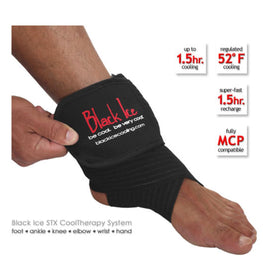 Black Ice CoolTherapy System - STX Sports Injury Relief 80" Wrap Large Knee (8 Pack)