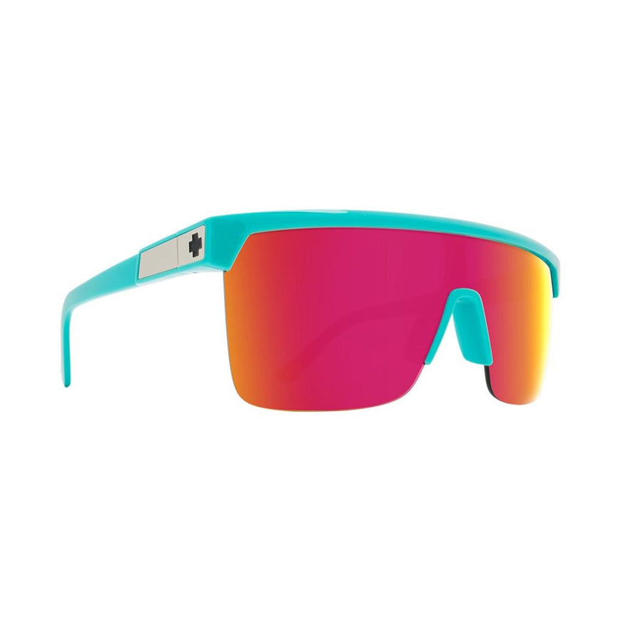 Spy Optic Flynn 5050 Teal - HD Plus Gray Green with Pink Spectra Mirror