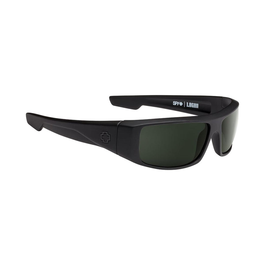 Spy Optic Logan Soft Matte Black - Happy Gray Green Polar