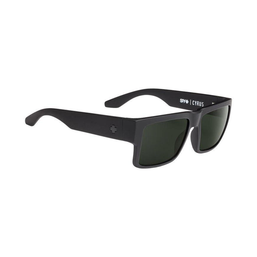 Spy Optic Cyrus Matte Black - HD Plus Gray Green