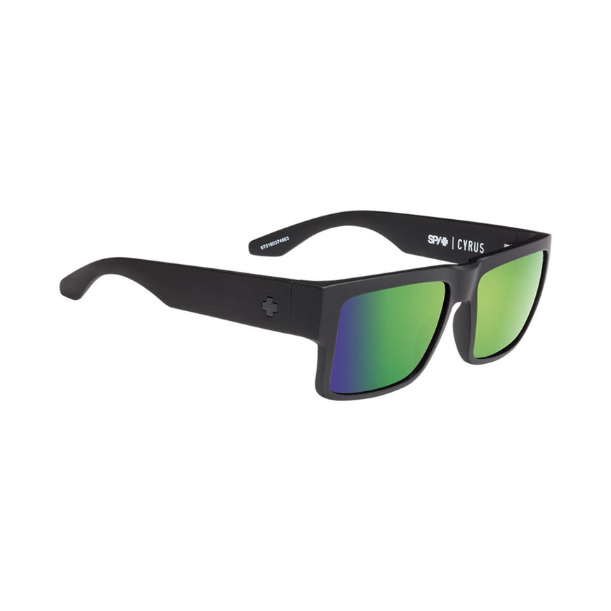 Spy Optic Cyrus Matte Black - Happy Bronze Polar with Green Spectra