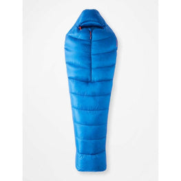 Marmot Men's Bantamweight 15 Short Center Zipper Sleeping Bag - Dark Azure/Clear Blue