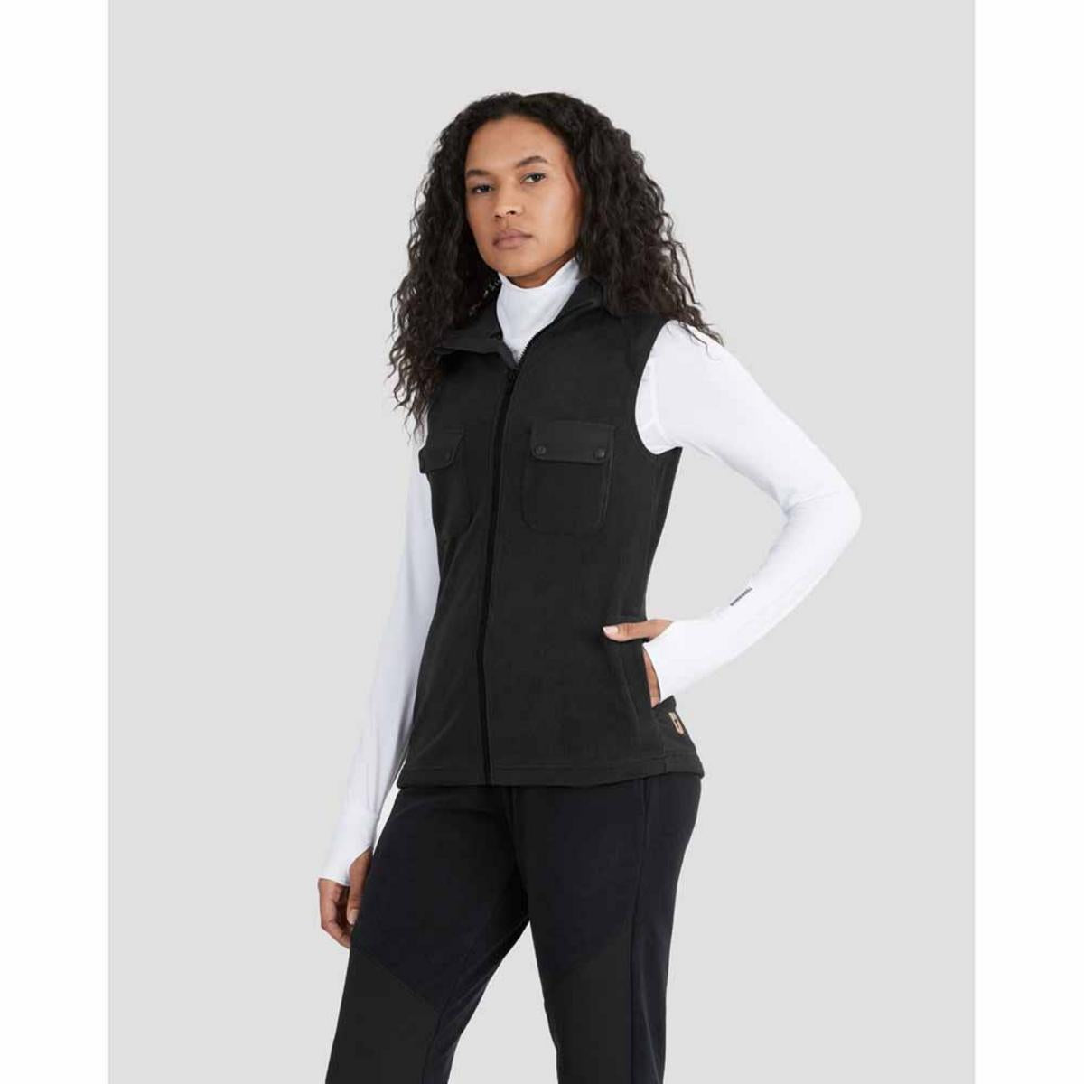 Terramar Women's C-Suite Mammoth Sherpa Fleece Full-Zip Vest