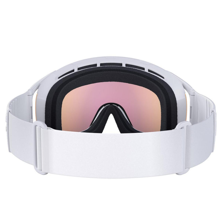 POC Zonula Ski Goggles Partly Sunny Orange Lens - Hydrogen White Frame