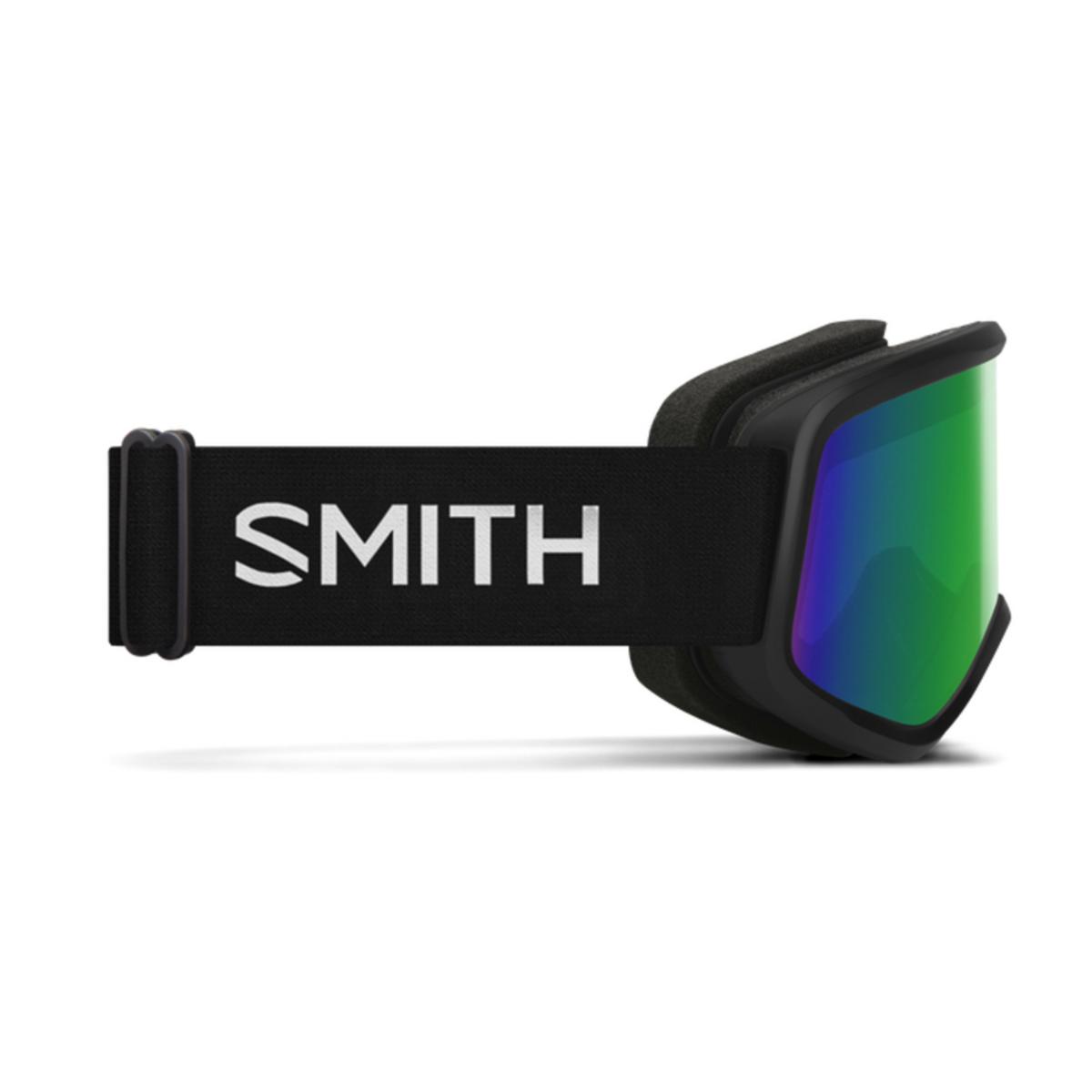 Smith Optics Snowday Youth Goggles Green Sol-X Mirror - Black Frame