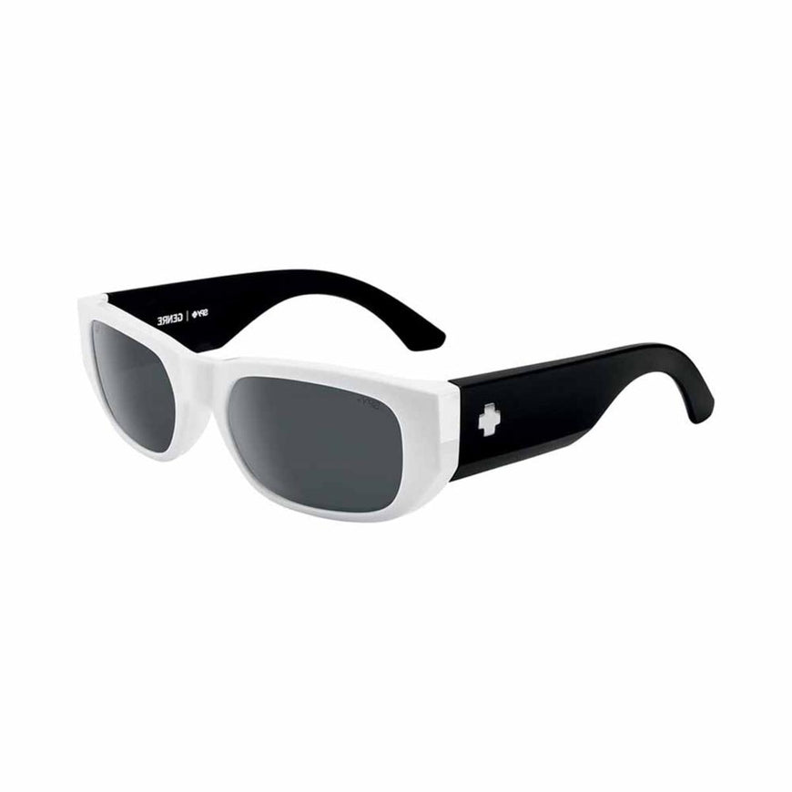 Spy Optic Genre White - Happy Gray with Black Mirror