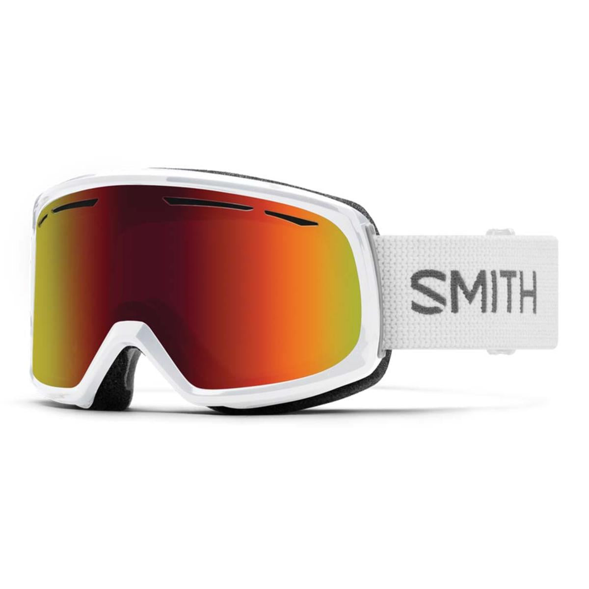 Smith Optics Drift Goggles Red Sol-X Mirror - White Frame