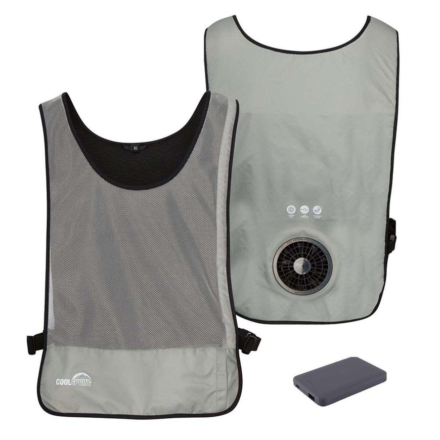 Venture Heat Unisex WindTech Single Speed Wearable Cooling Fan Vest with 3.7V Battery