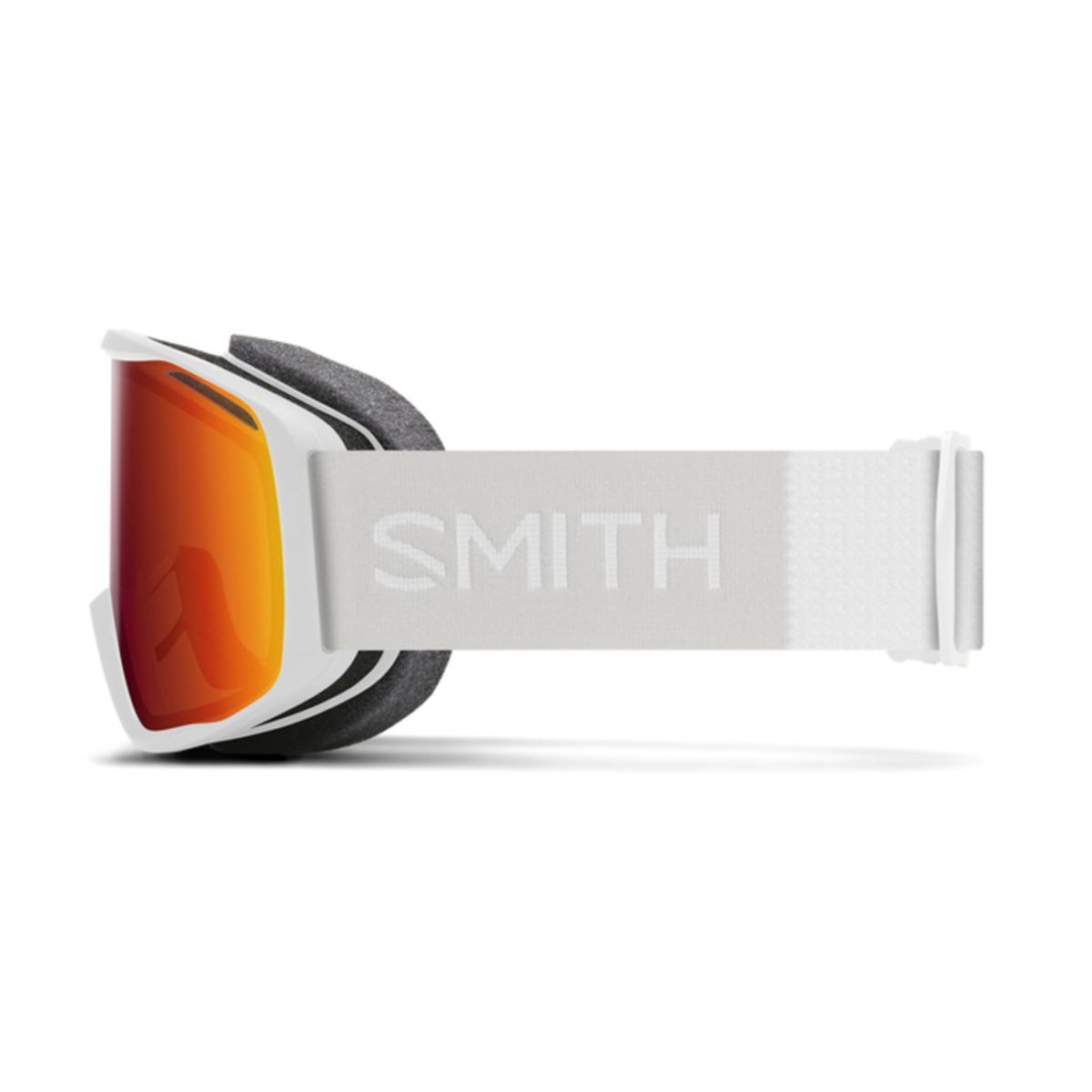 Smith Optics Rally Goggles Red Sol-X Mirror - White Frame