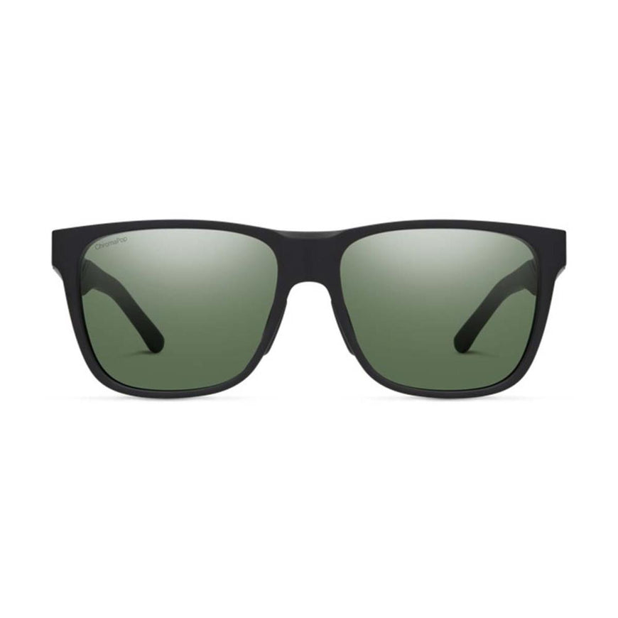 Smith Optics Lowdown Steel Sunglasses ChromaPop Polarized Gray Green - Matte Black Ruthenium Frame