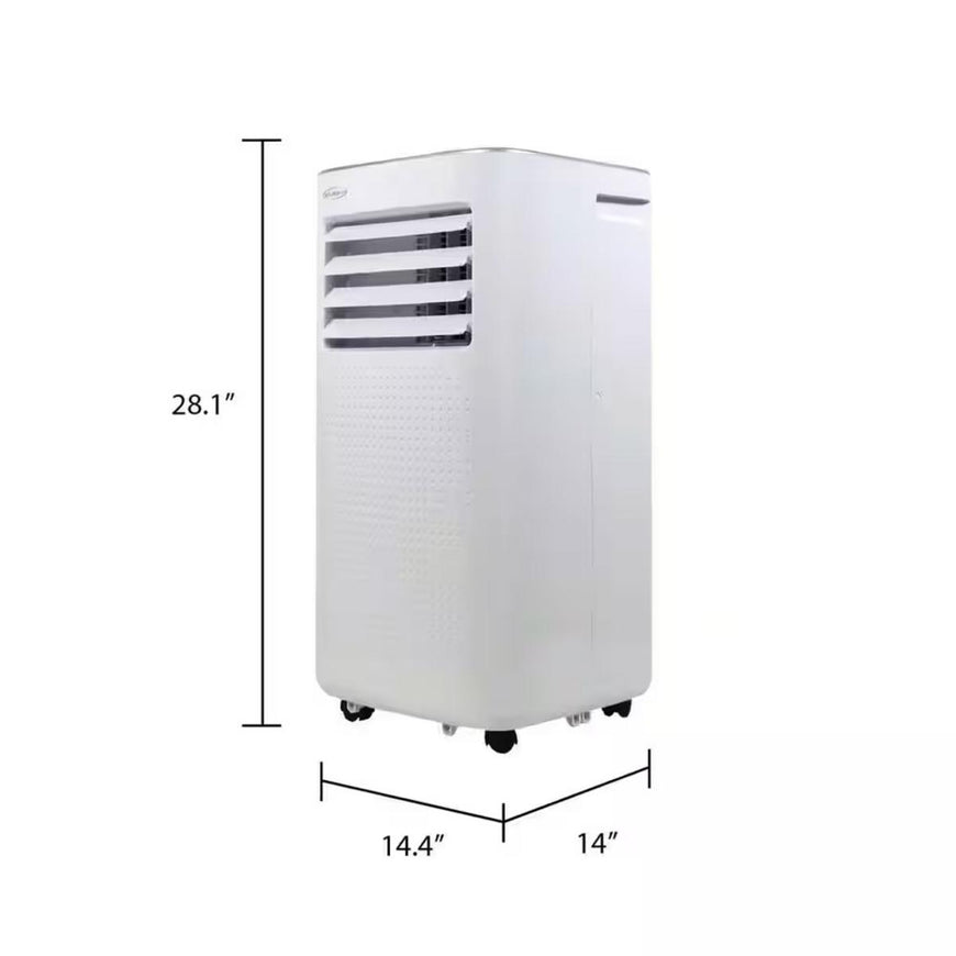 SoleusAir 8,000 BTU Portable Air Conditioner with Dehumidifier - White