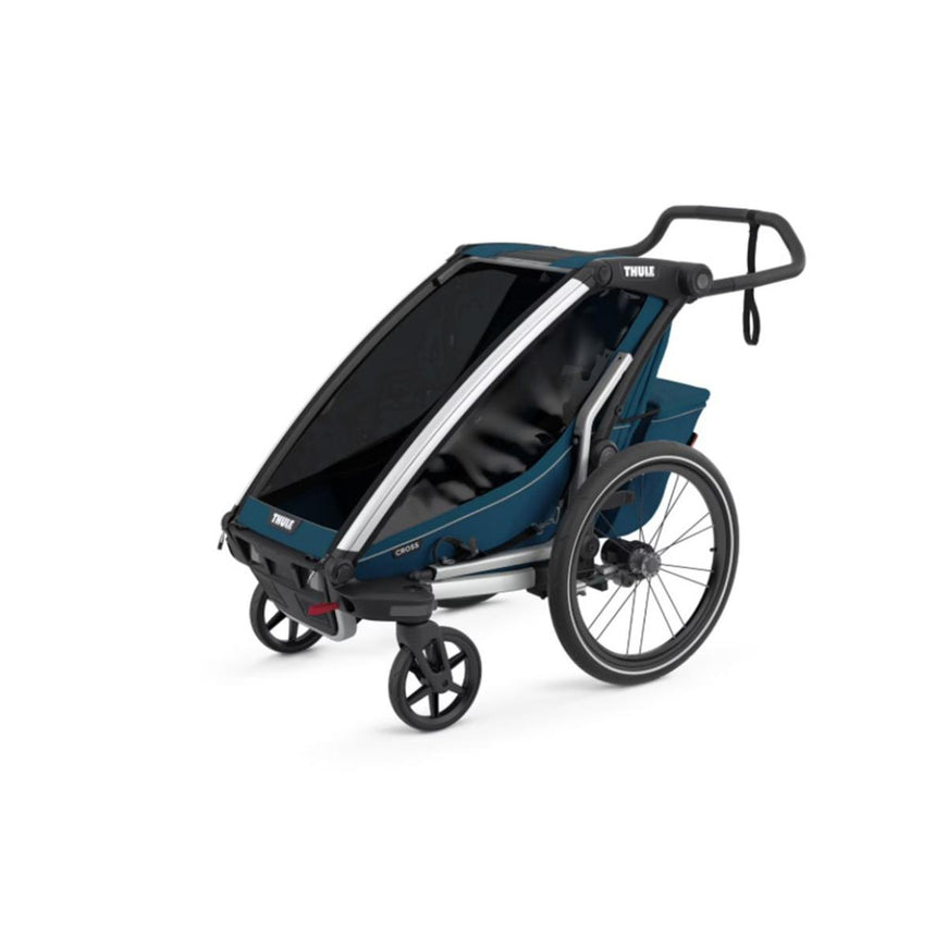 Thule Chariot Cross 1-Seat Multisport Bike Trailer - Majolica Blue