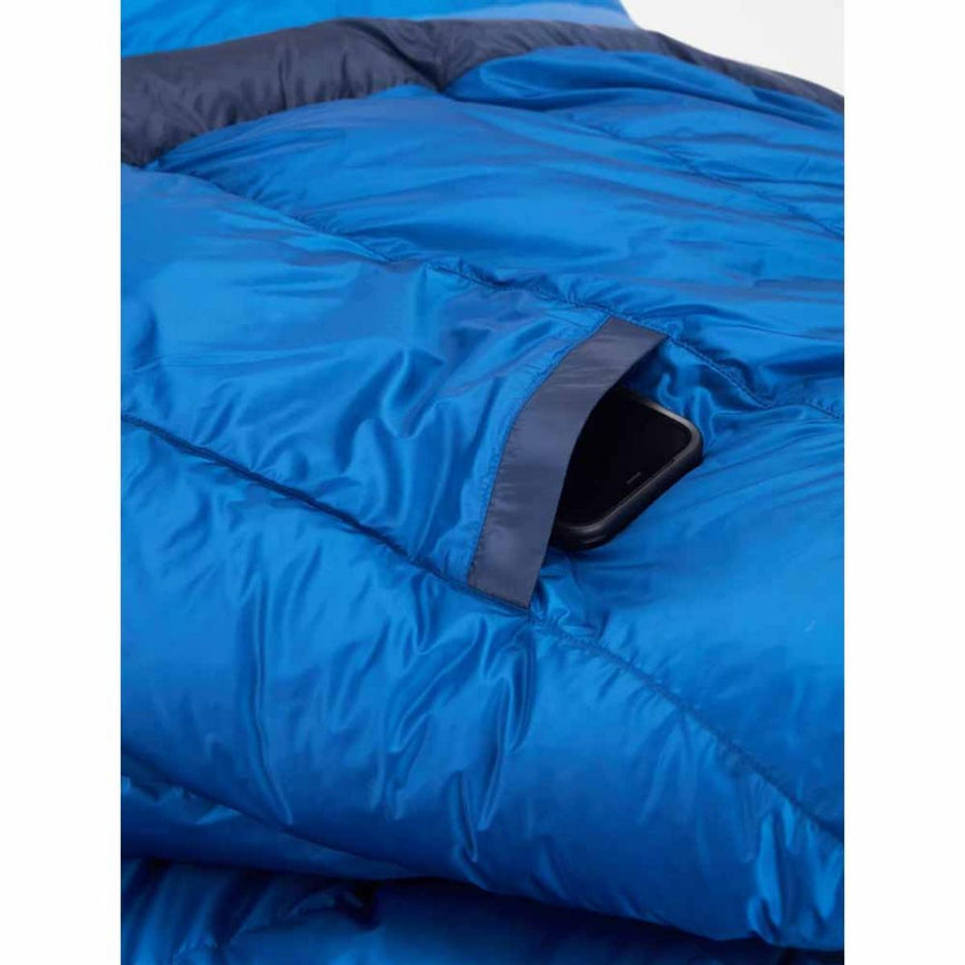 Marmot Men's Helium 15 Left Zipper Long Sleeping Bag - Arctic Navy/Dark Azure