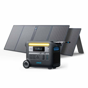 Anker Solar Generator 767 - PowerHouse 2048Wh with 2 x 100W Solar Panels