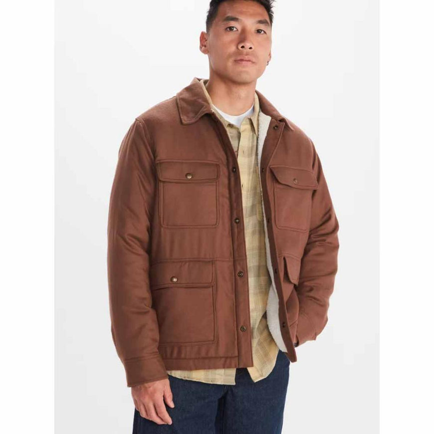 Marmot Men's Ridgefield Heavyweight Sherpa-Lined Flannel Shirt Jacket