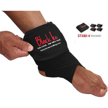 Black Ice CoolTherapy System - STX Sports Injury Relief 80" Wrap Large Knee (4 Pack)