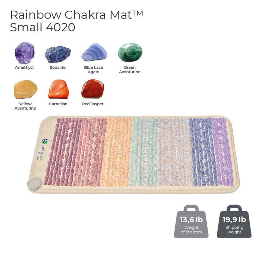 HealthyLine Rainbow Chakra Mat Small 4020 Firm - Photon PEMF InfraMat Pro Third Edition