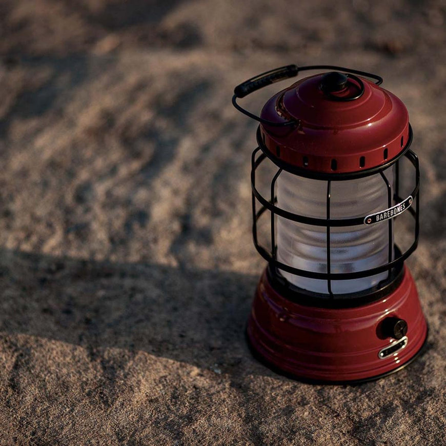 Barebones Vintage Forest Lantern - Red