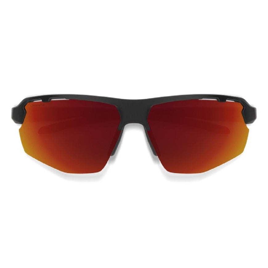 Smith Optics Resolve Sunglasses ChromaPop Red Mirror - Matte Black Frame