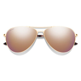 Smith Optics Langley 2 Sunglasses ChromaPop Polarized Rose Gold Mirror - Rose Gold Frame