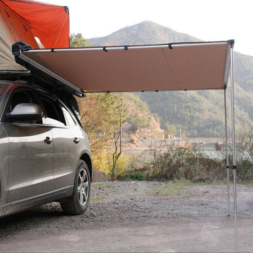 Trustmade 6' x 6' Car Side Awning Rooftop Pull Out Tent Shelter Black