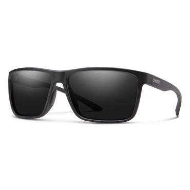Smith Optics Riptide Sunglasses ChromaPop Glass Polarized Black Mirror - Matte Black Frame