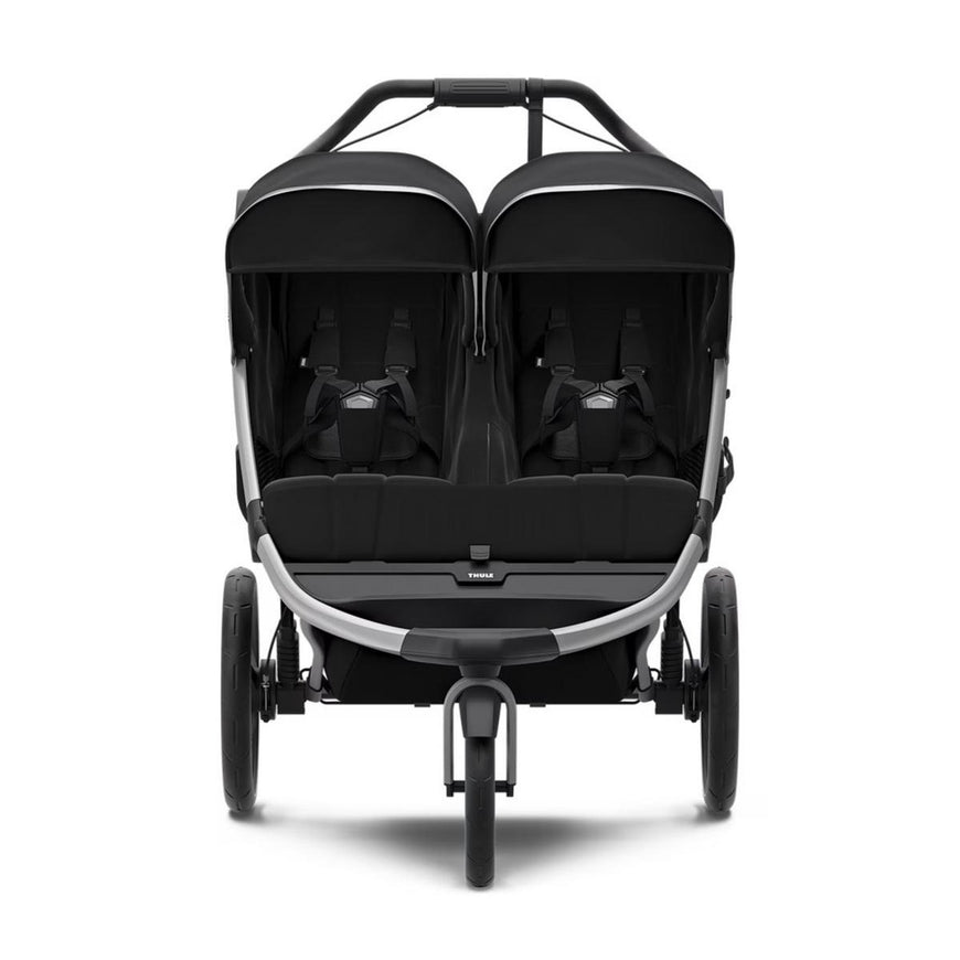 Thule Urban Glide 2 Double Jogging Stroller - Aluminium/Jet Black