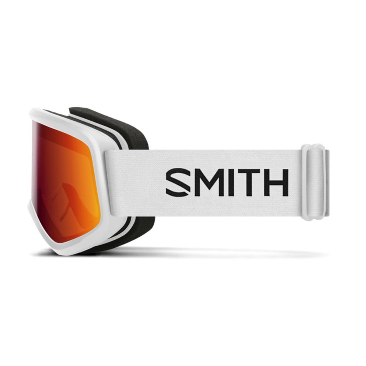 Smith Optics Snowday Youth Goggles Red Sol-X Mirror - White Frame