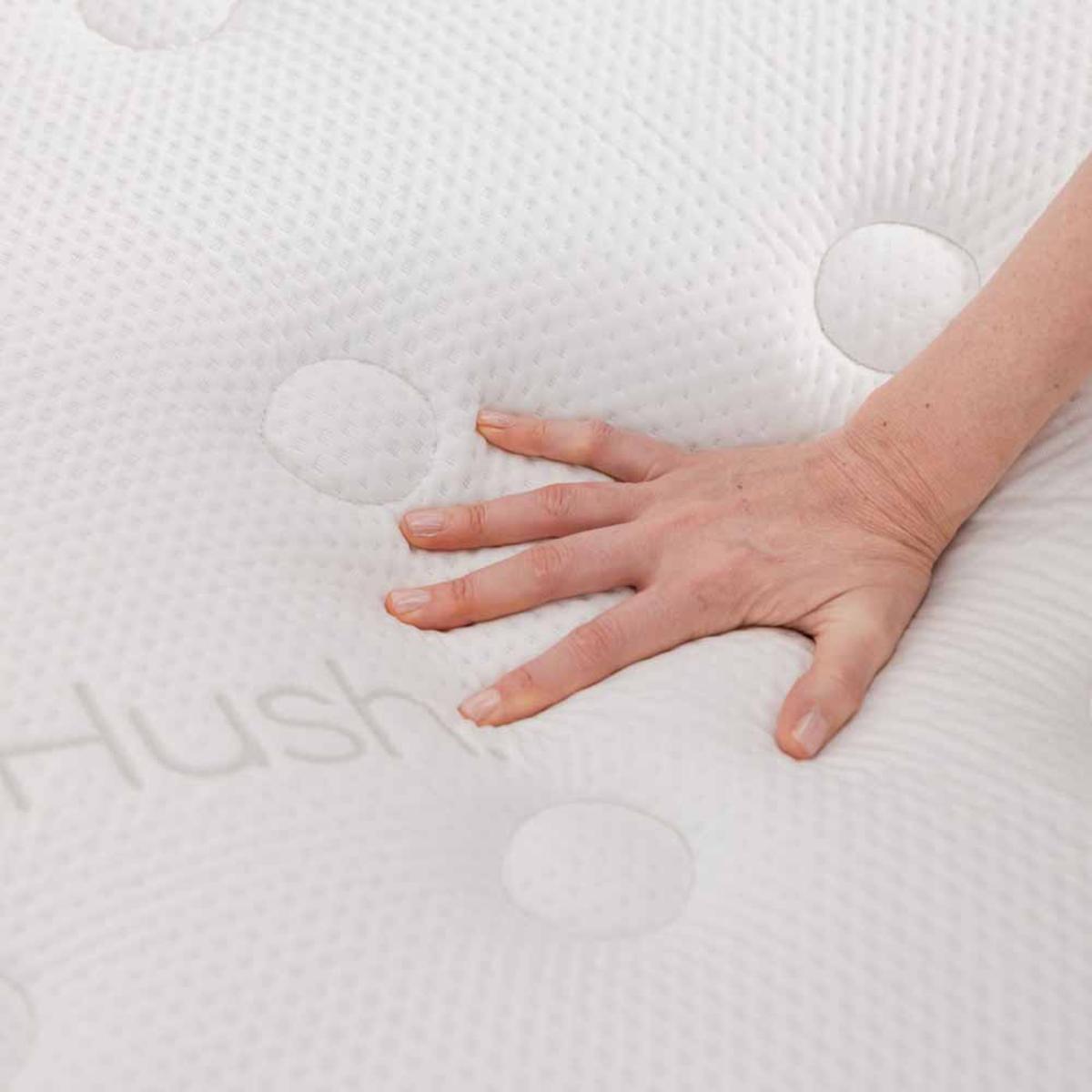 Hush Iced Hybrid 2-in-1 Cooling Mattress with Memory Foam and Springs - Twin/White