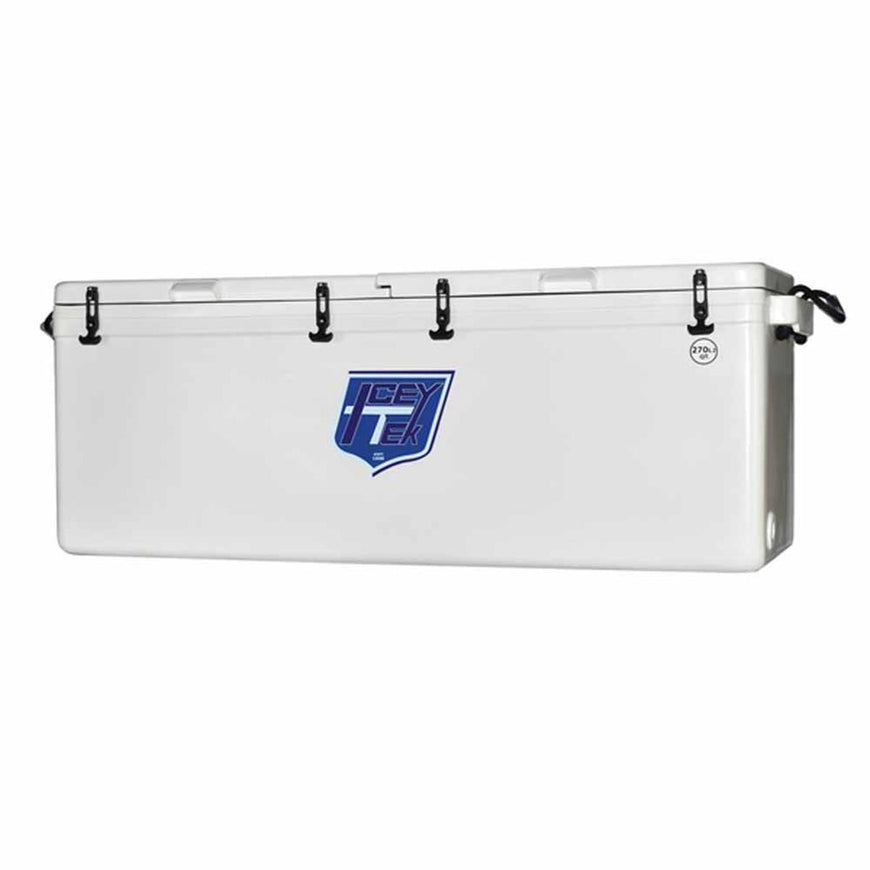 Icey-Tek 270 Quart Rotomold Split-Lid Cooler - White