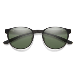 Smith Optics Eastbank Metal Sunglasses ChromaPop Polarized Gray Green - Matte Black/Silver Frame