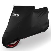 Oxford Protex Stretch Indoor Premium Motorcycle Protective Stretch-Fit Cover - Medium